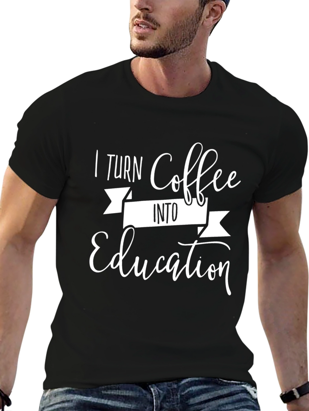 Coffee Lover T-Shirt - I Turn Coffee Into Education