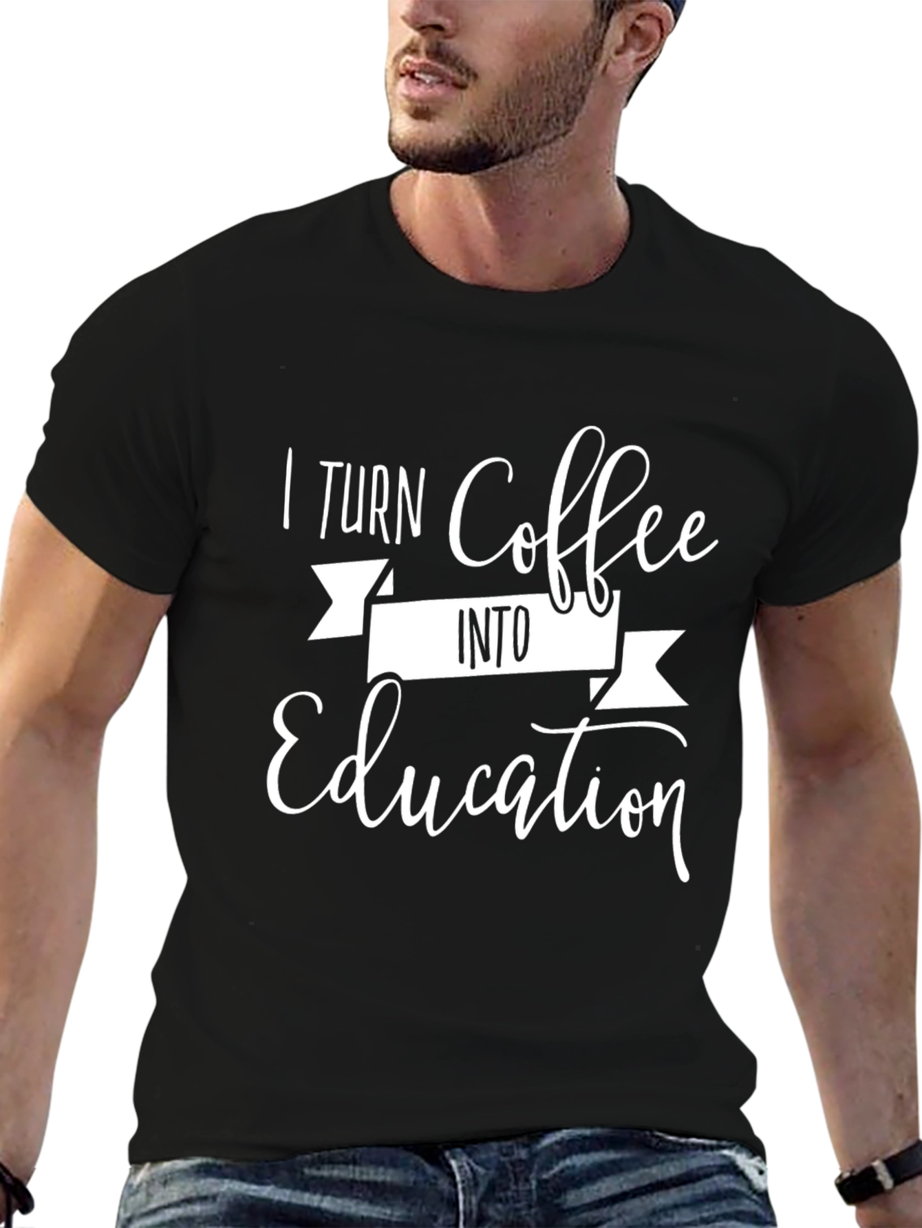 Coffee Lover T-Shirt - I Turn Coffee Into Education