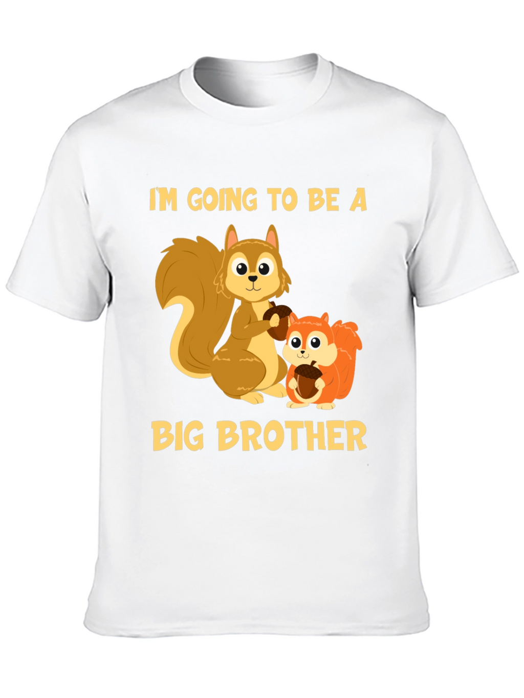 Big Brother Squirrel T-Shirt - Cute Announcement Tee
