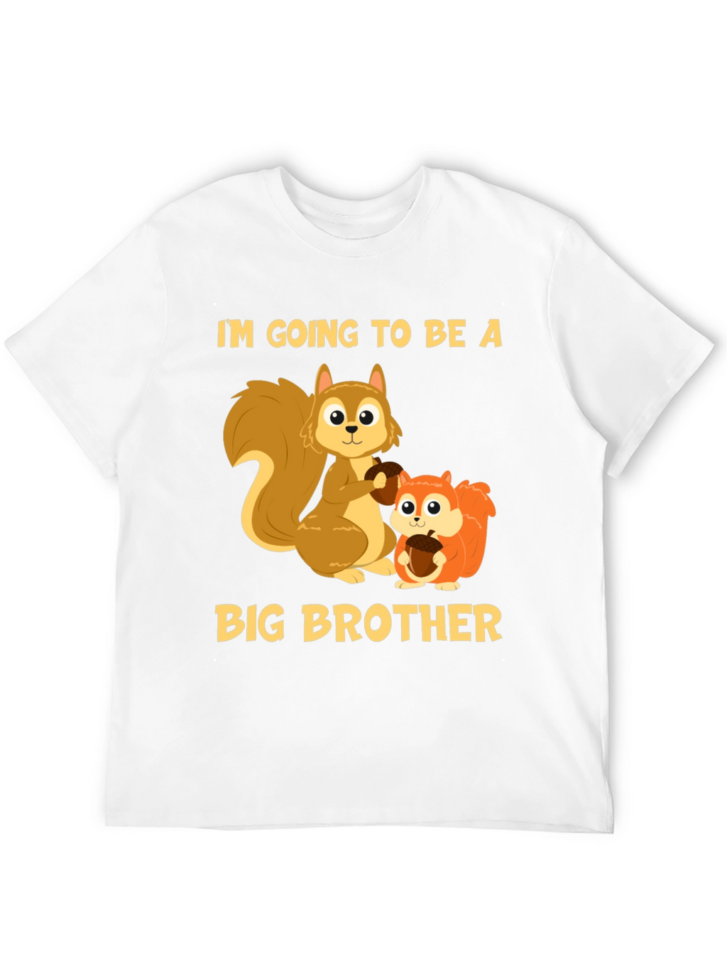 Big Brother Squirrel T-Shirt - Cute Announcement Tee