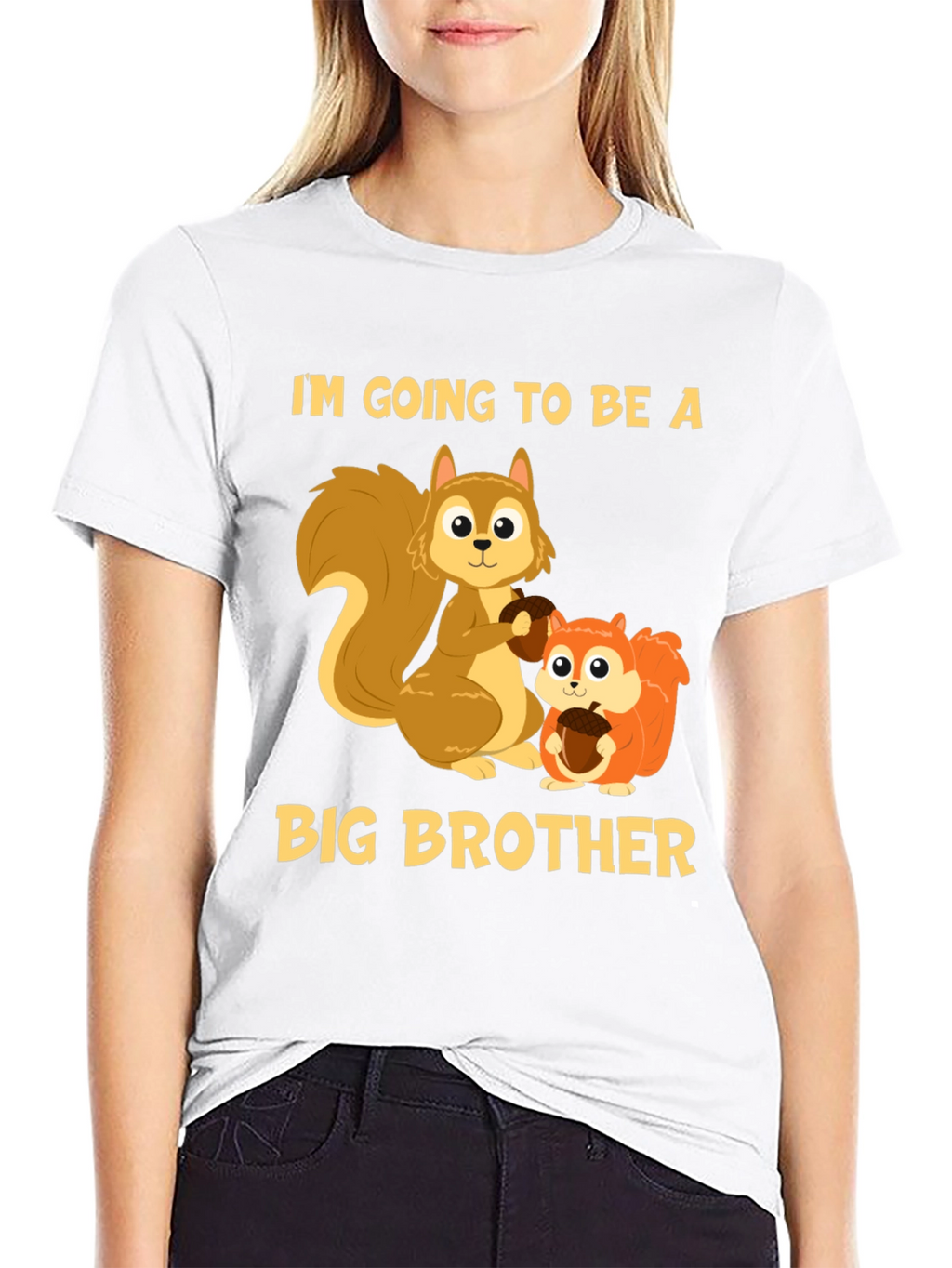 Big Brother Squirrel T-Shirt - Cute Announcement Tee