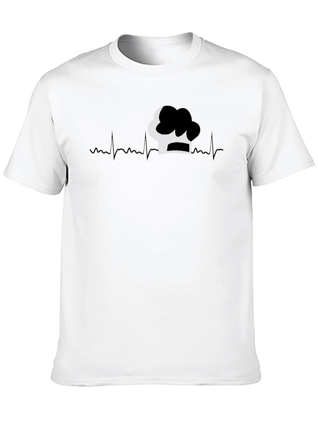 Chefs Life Tee - Heartbeat Chef Hat Graphic T-Shirt