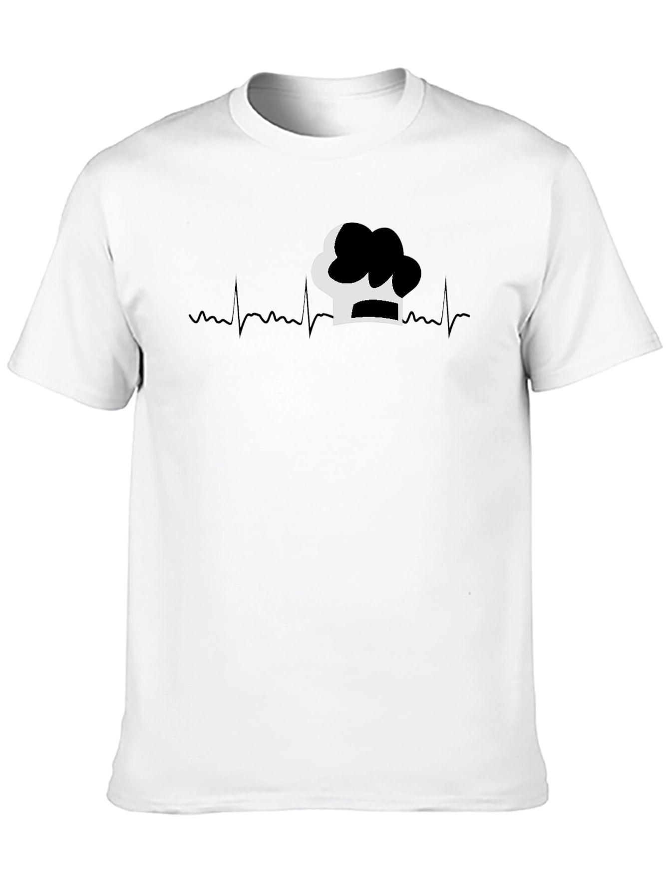 Chefs Life Tee - Heartbeat Chef Hat Graphic T-Shirt