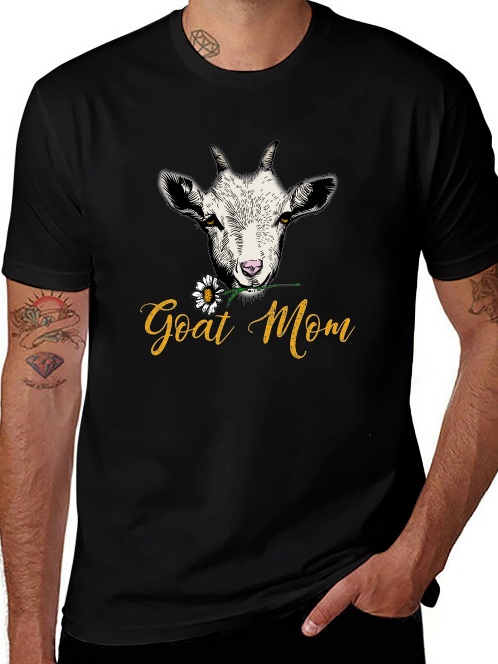 Goat Mom Graphic T-Shirt - Unisex Fit