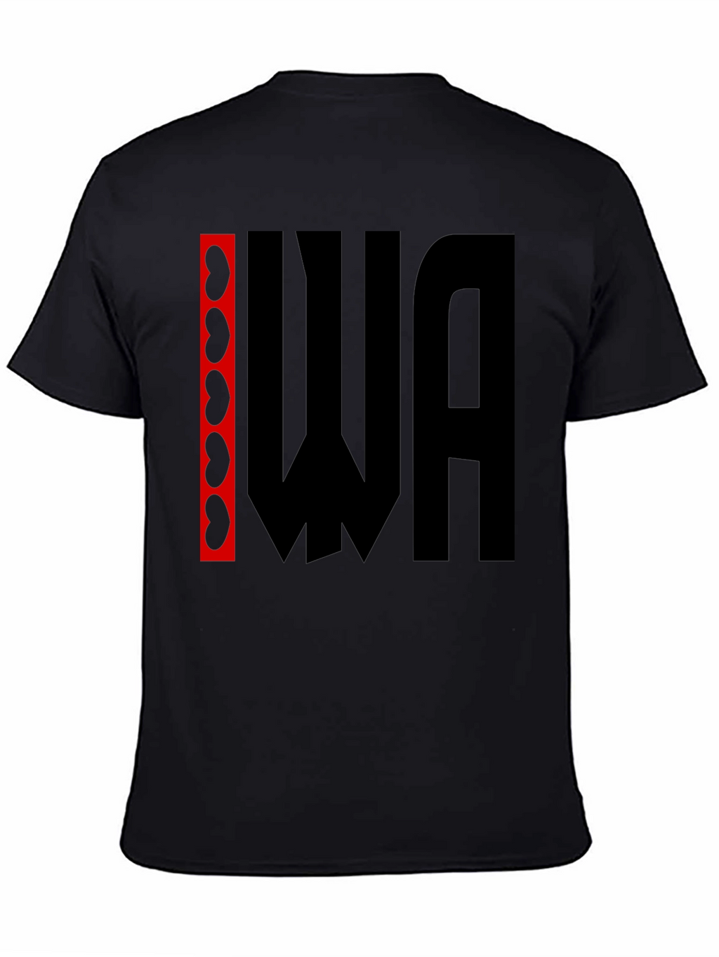 Kidney WA Graphic Tee - Black Cotton T-Shirt