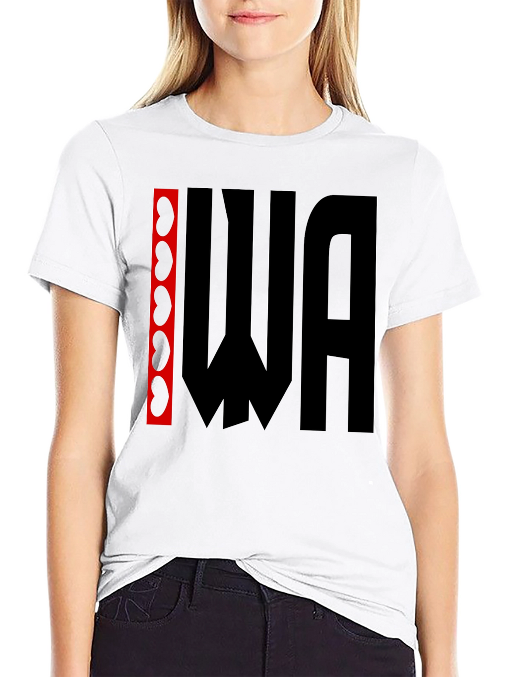 Kidney WA Graphic Tee - Black Cotton T-Shirt