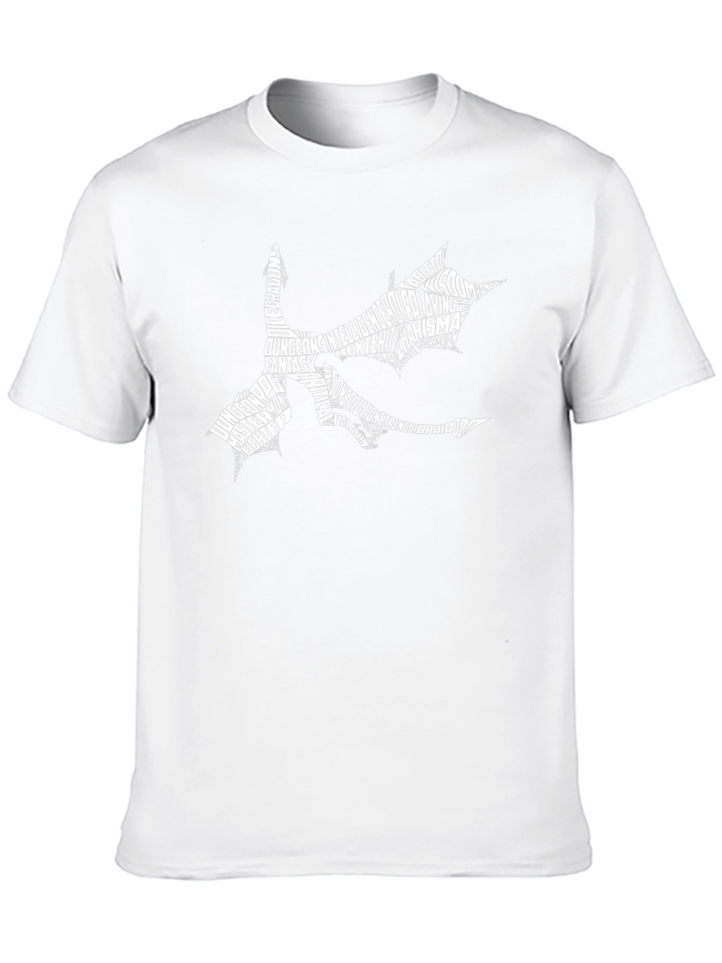 Dungeons & Dragons Typography Dragon T-Shirt