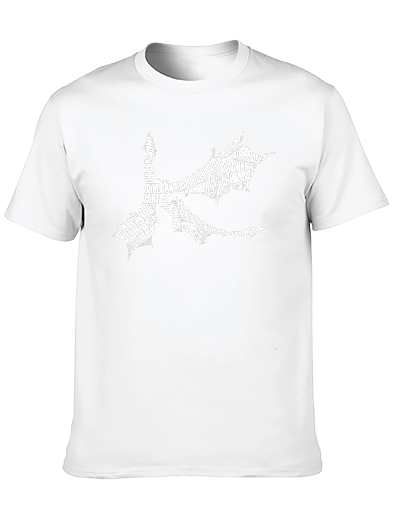 Dungeons & Dragons Typography Dragon T-Shirt