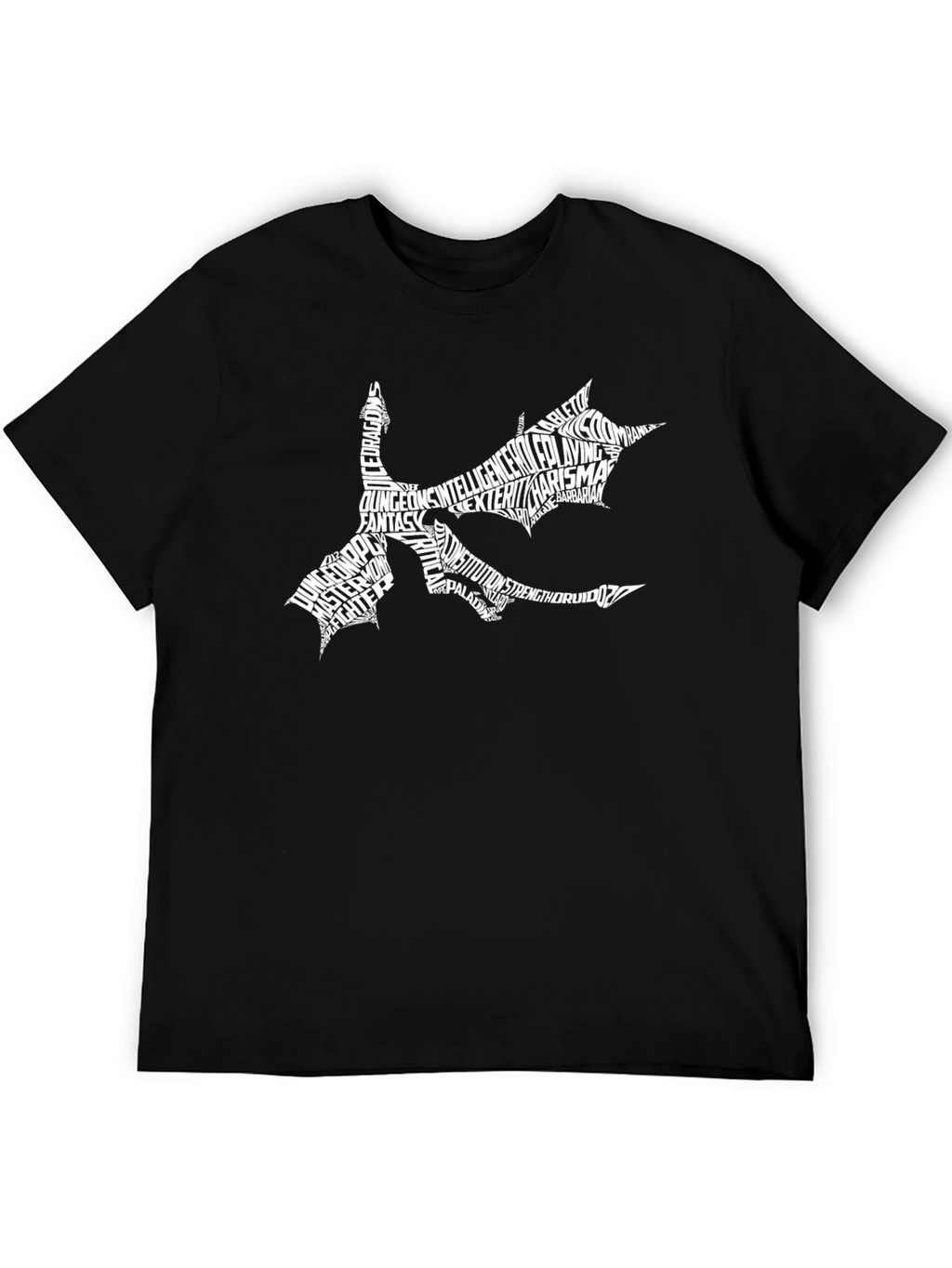 Dungeons & Dragons Typography Dragon T-Shirt