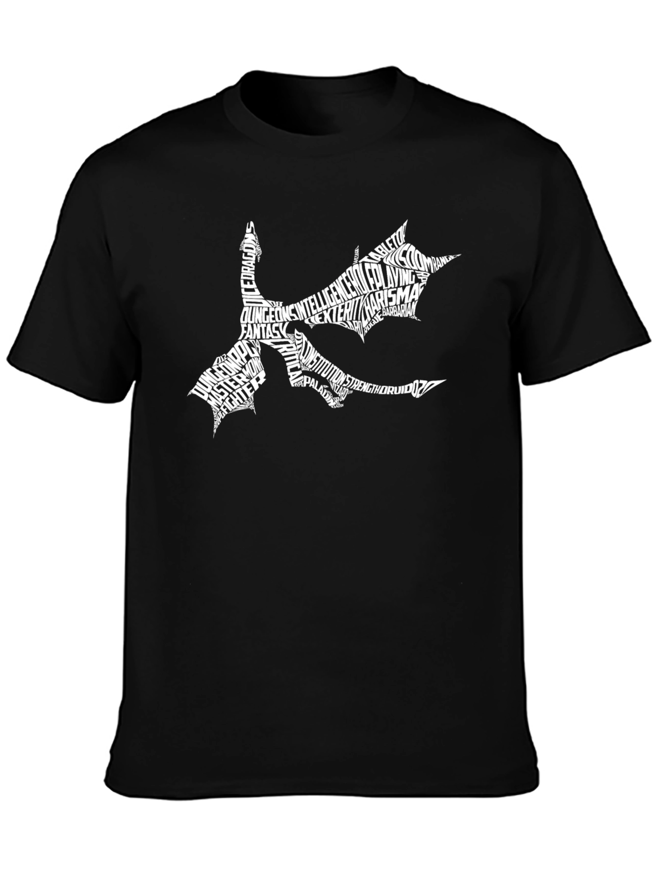 Dungeons & Dragons Typography Dragon T-Shirt