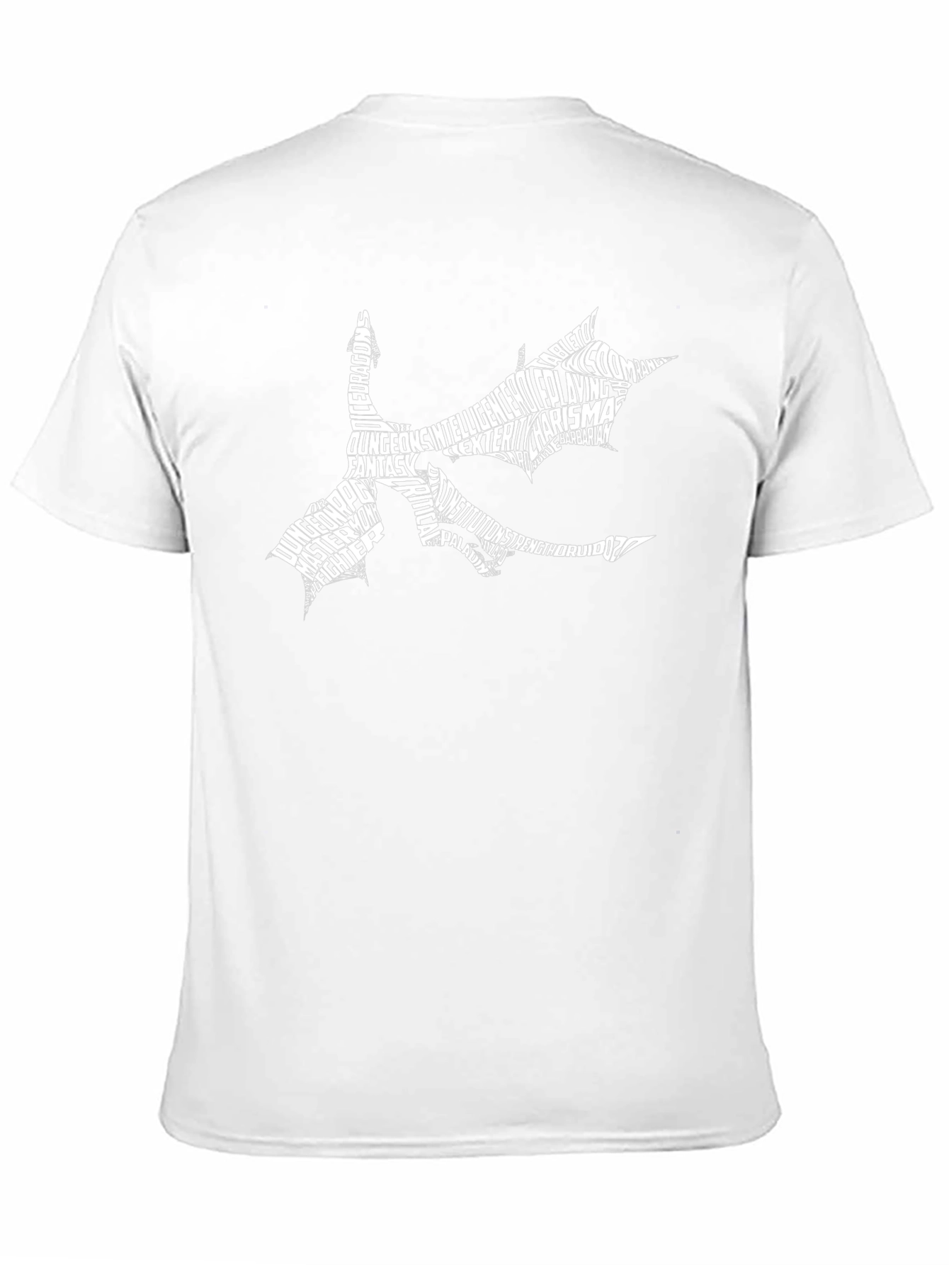Dungeons & Dragons Typography Dragon T-Shirt