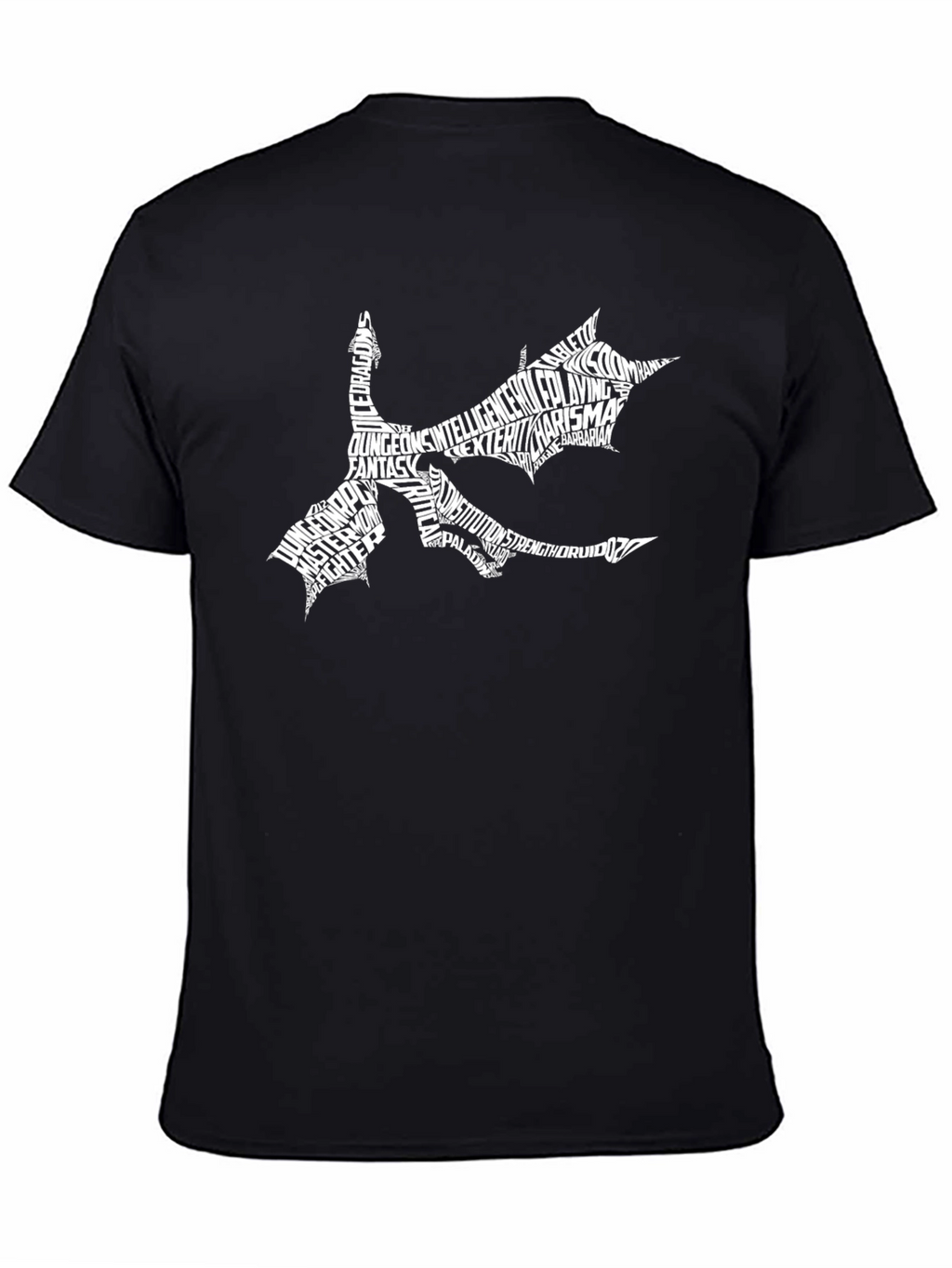 Dungeons & Dragons Typography Dragon T-Shirt