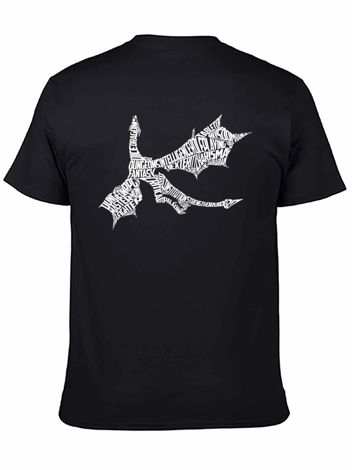 Dungeons & Dragons Typography Dragon T-Shirt