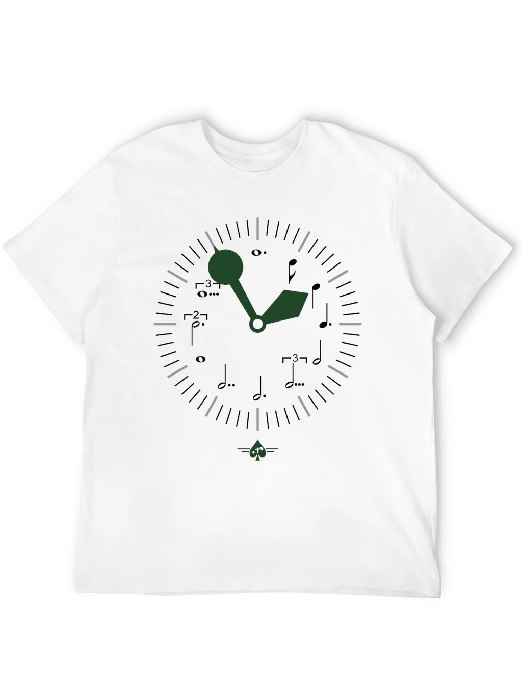 Musical Time T-Shirt - Unique Clock Design