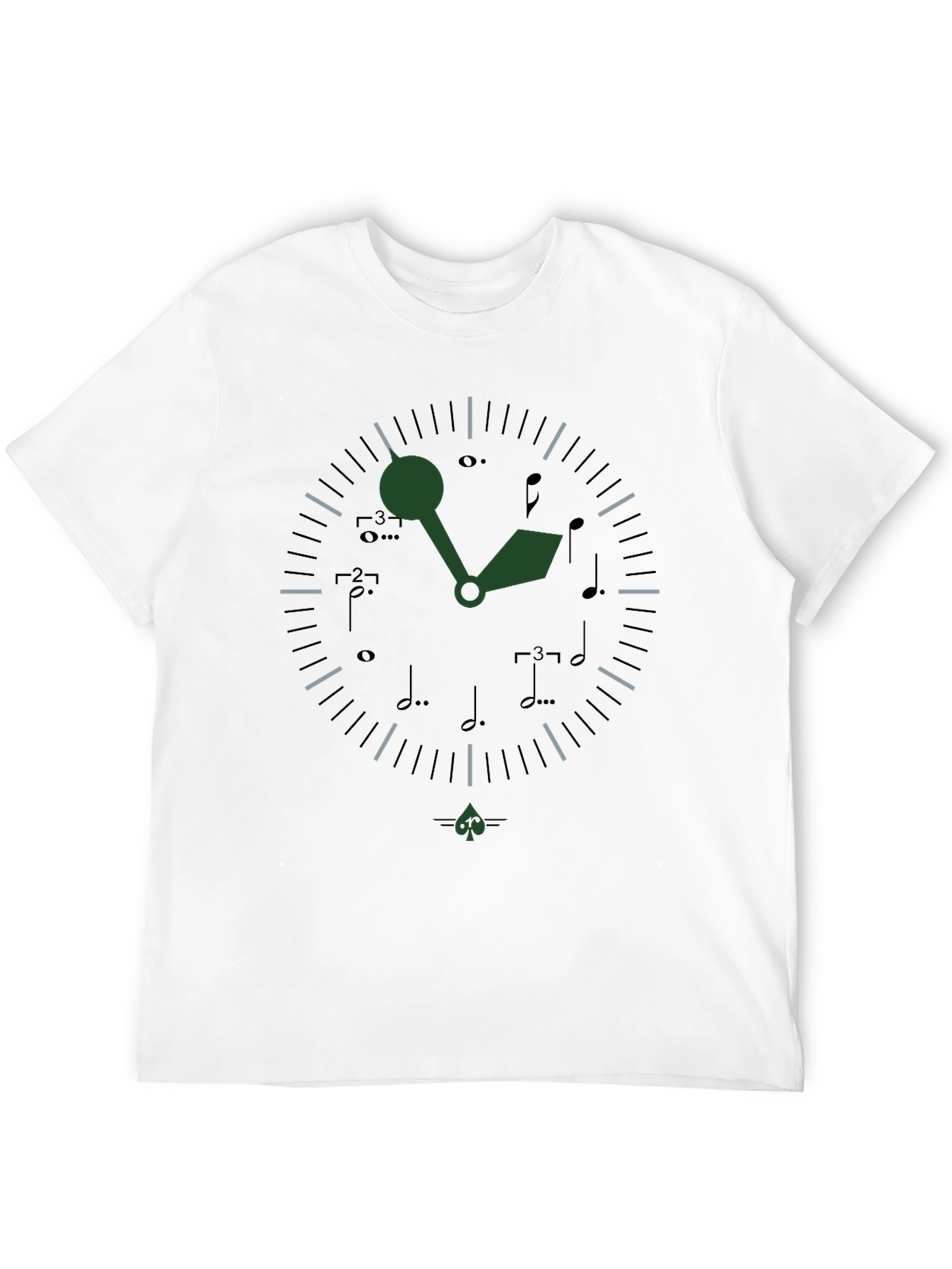 Musical Time T-Shirt - Unique Clock Design