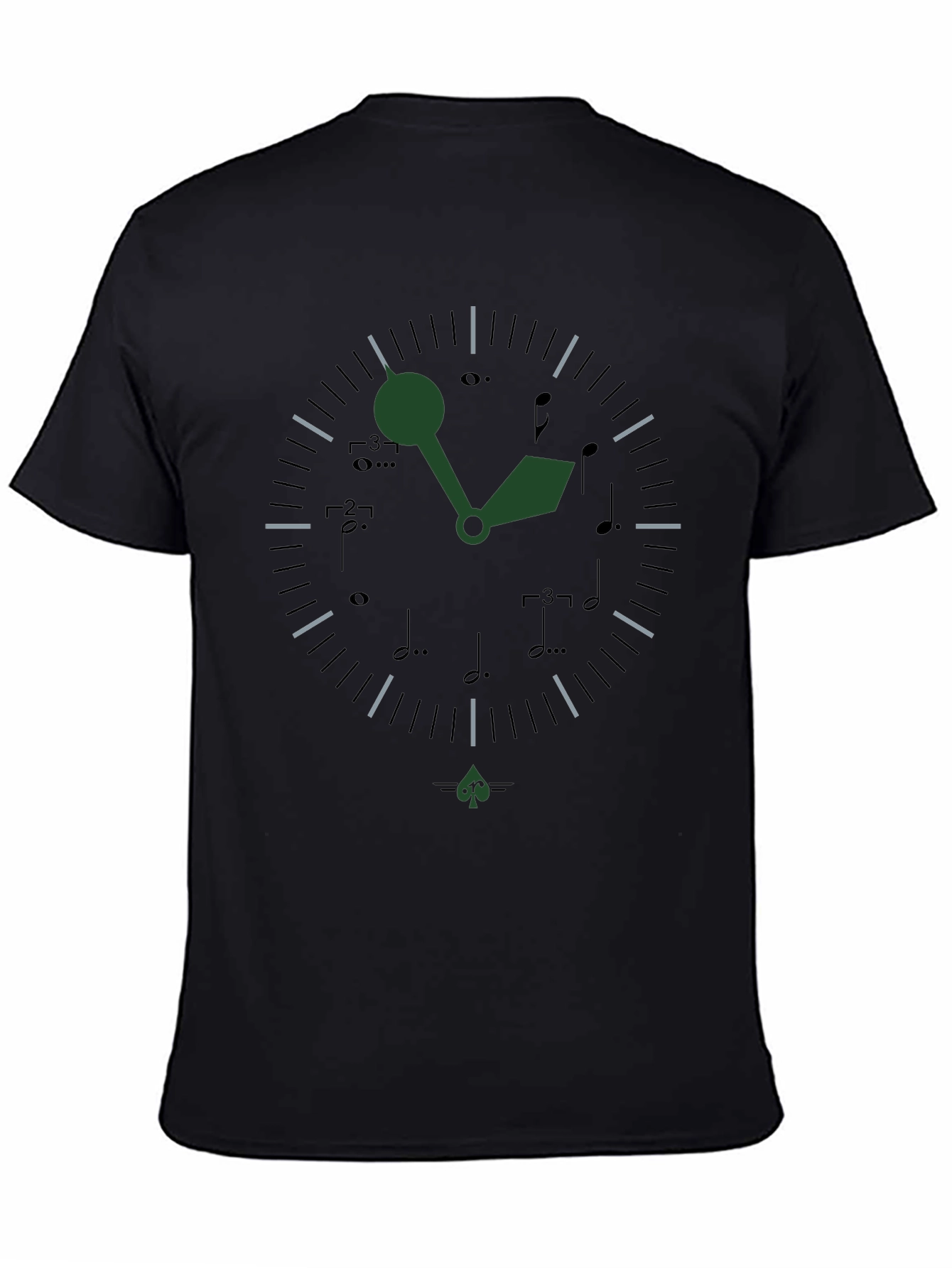 Musical Time T-Shirt - Unique Clock Design