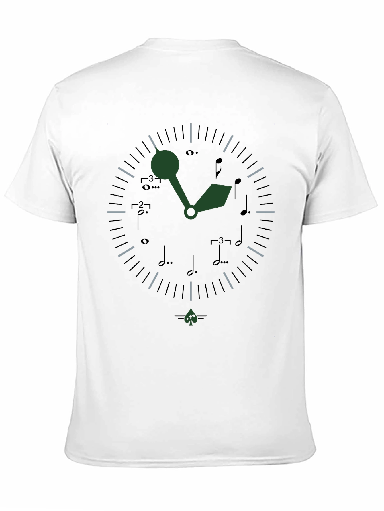 Musical Time T-Shirt - Unique Clock Design