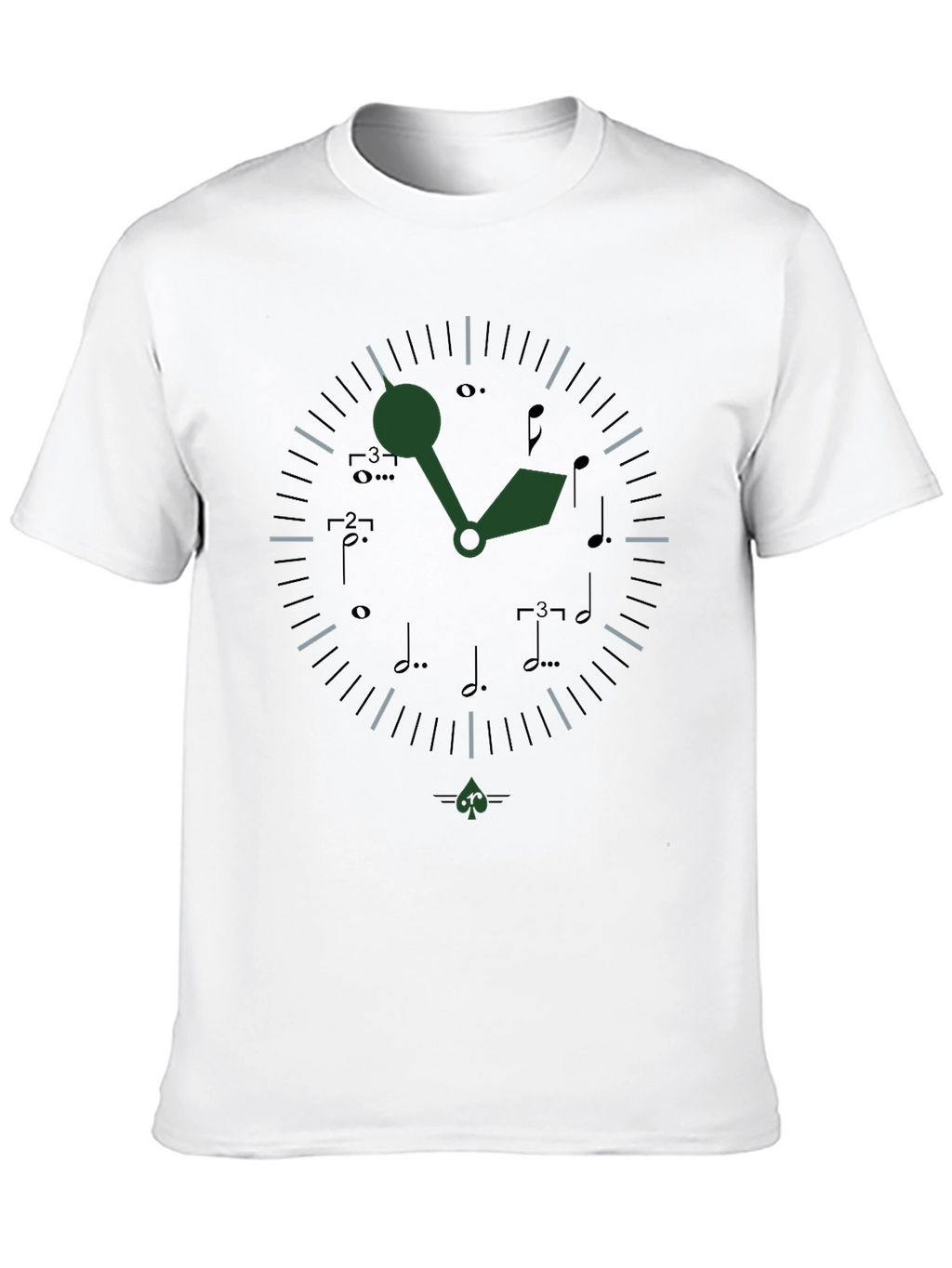 Musical Time T-Shirt - Unique Clock Design