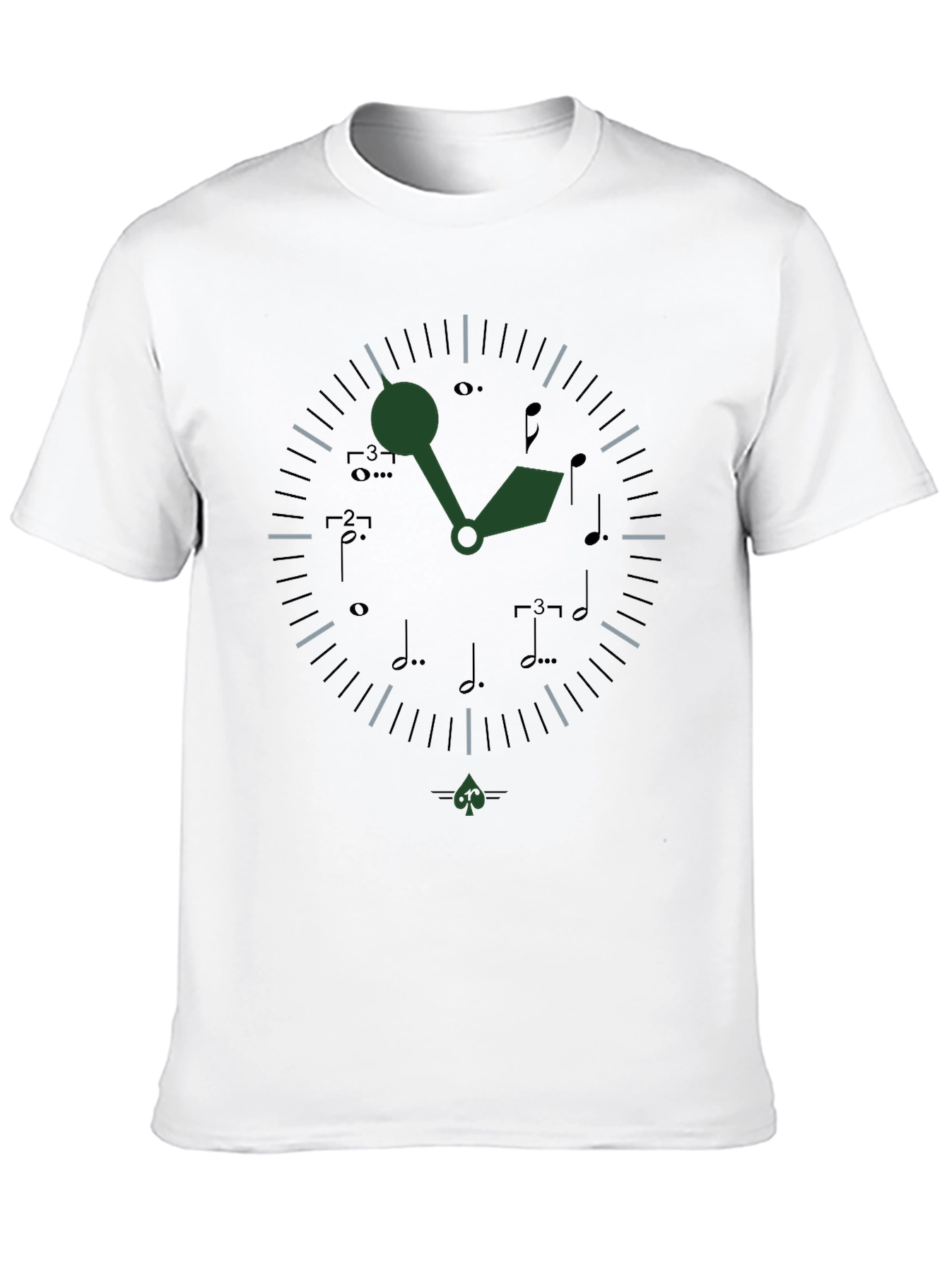 Musical Time T-Shirt - Unique Clock Design