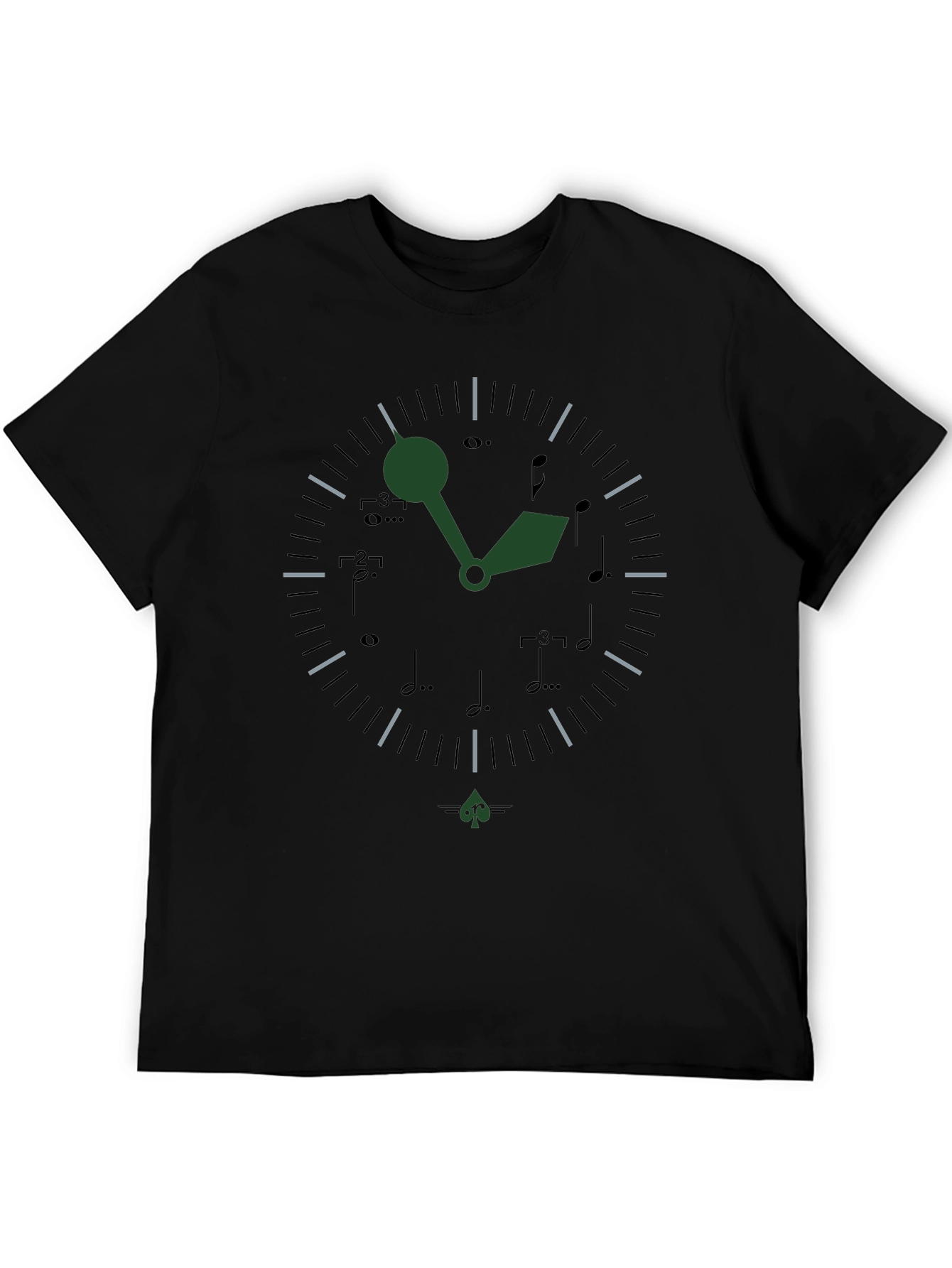 Musical Time T-Shirt - Unique Clock Design
