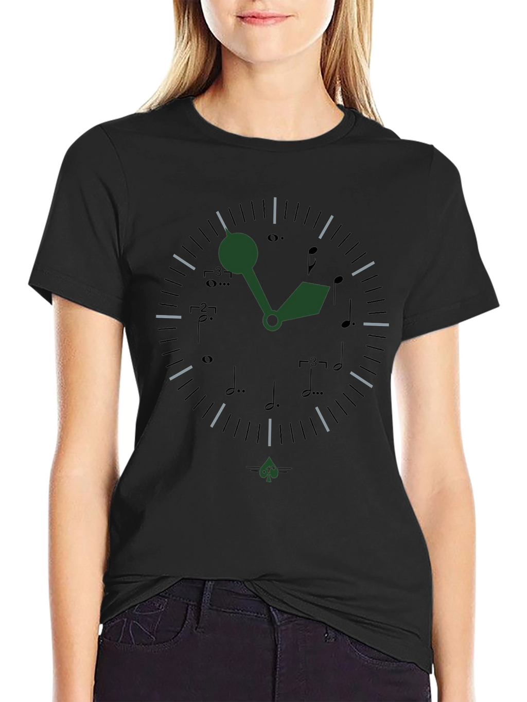 Musical Time T-Shirt - Unique Clock Design
