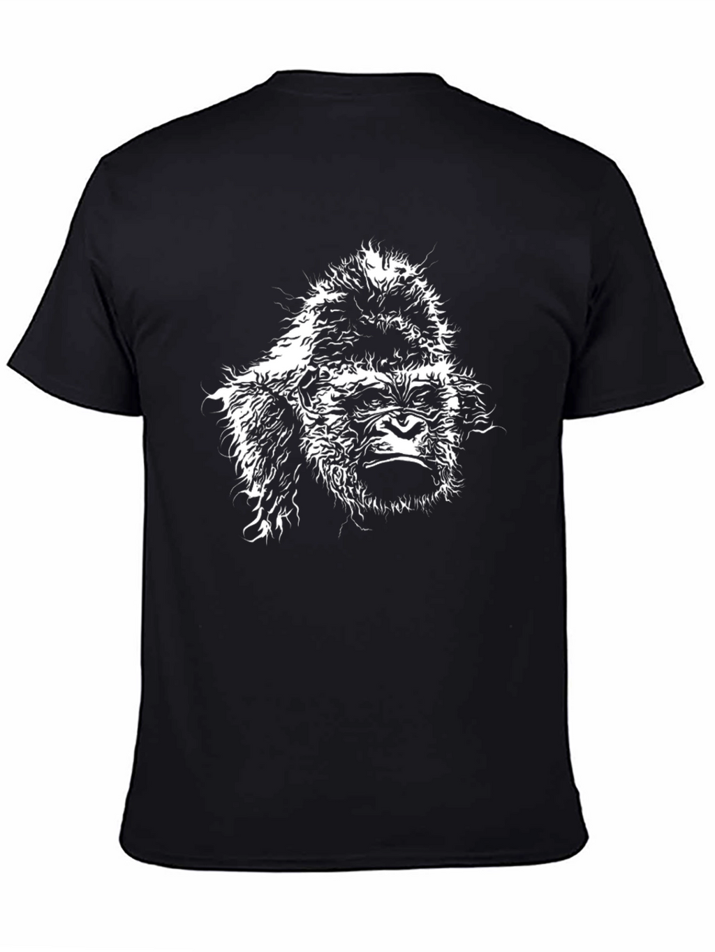 Gorilla Graphic Tee - Black Cotton T-Shirt