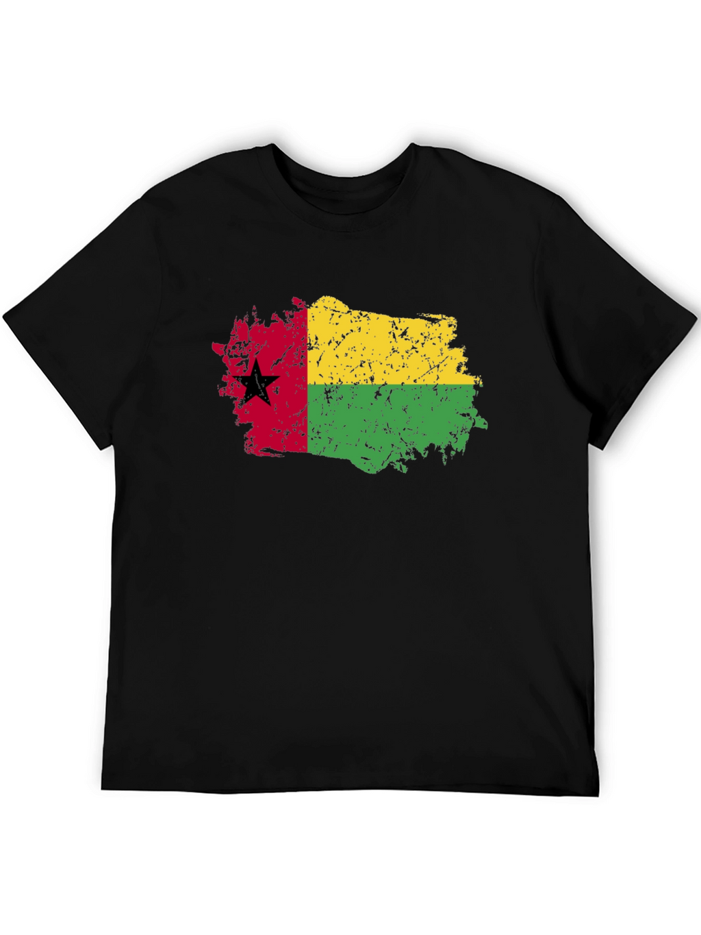 Guinea-Bissau Flag T-Shirt - Grunge Style