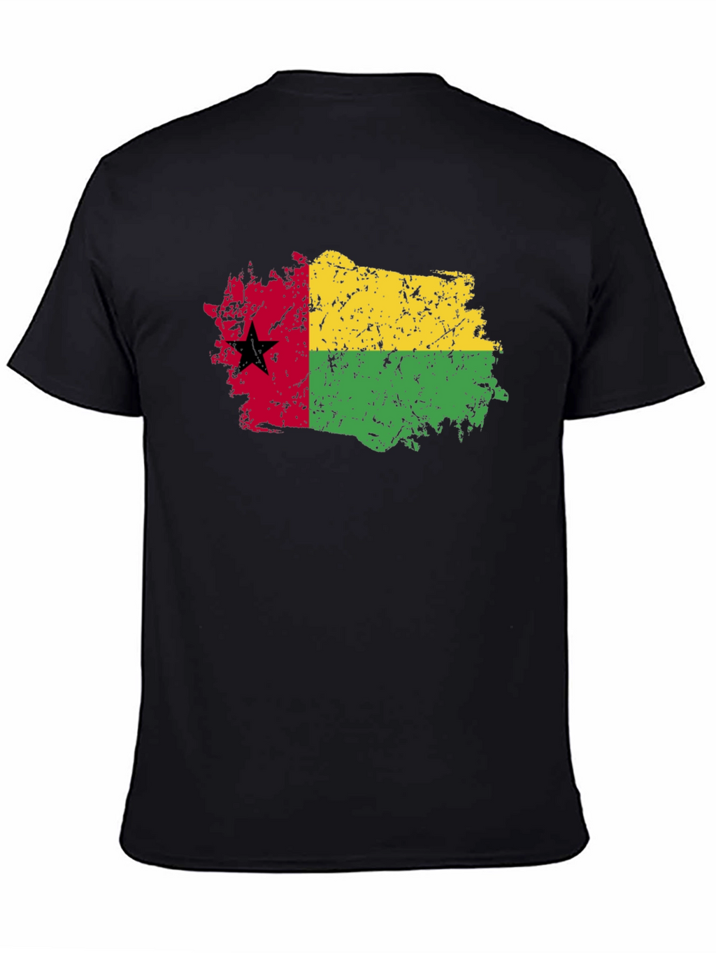 Guinea-Bissau Flag T-Shirt - Grunge Style