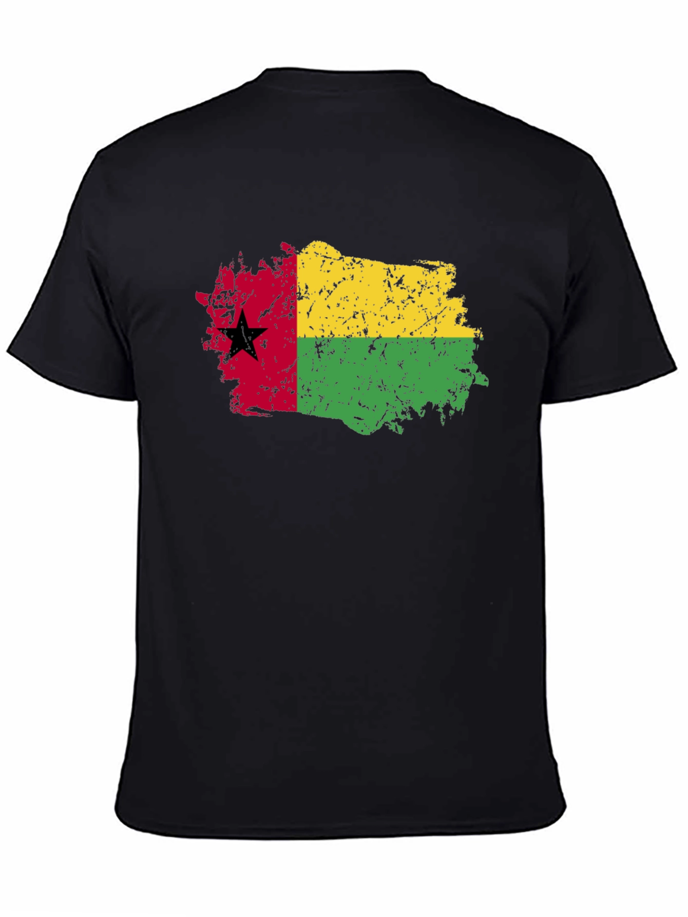 Guinea-Bissau Flag T-Shirt - Grunge Style