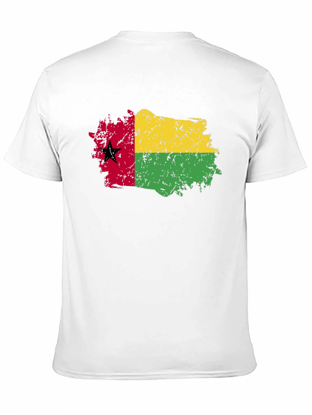 Guinea-Bissau Flag T-Shirt - Grunge Style