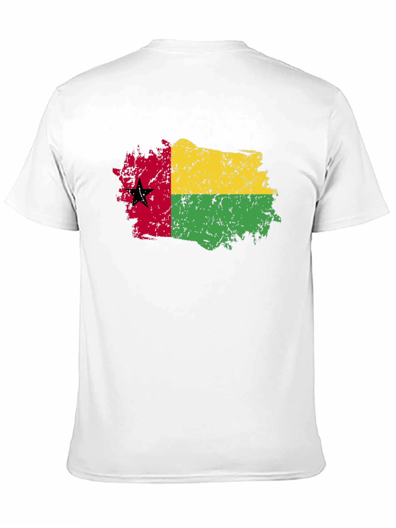 Guinea-Bissau Flag T-Shirt - Grunge Style