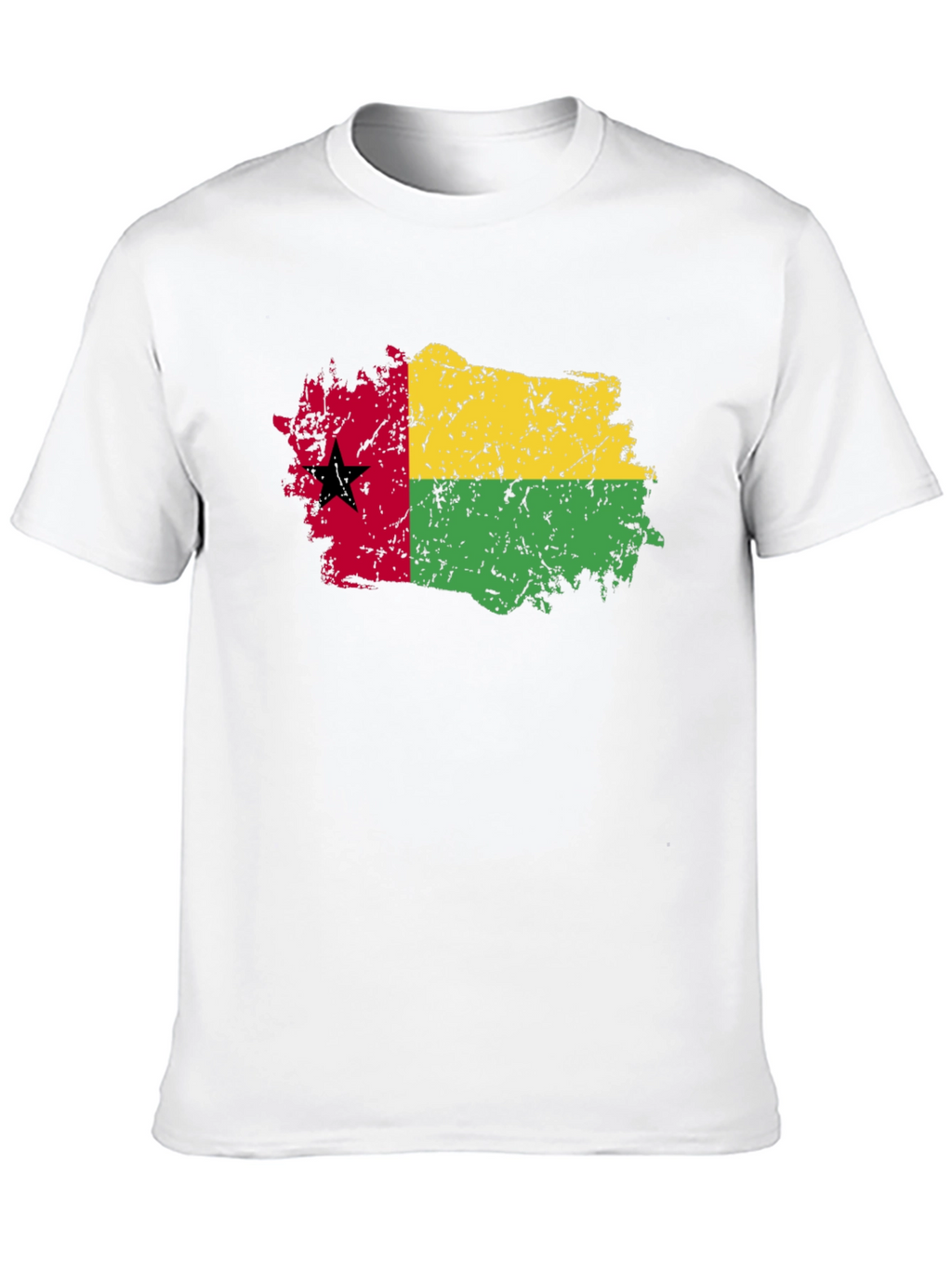 Guinea-Bissau Flag T-Shirt - Grunge Style