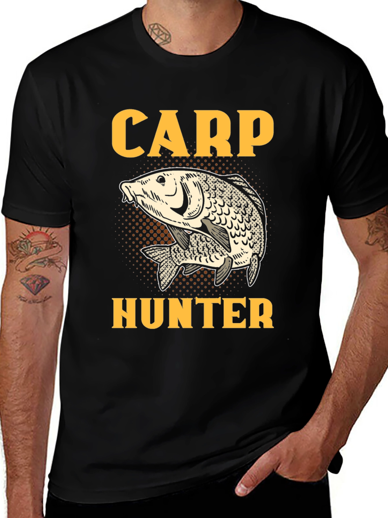 Carp Hunter Graphic Tee - Fishing Enthusiast T-Shirt