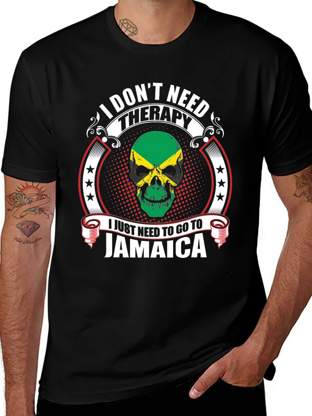 Jamaica Therapy Graphic T-Shirt - Caribbean Vacation Tee