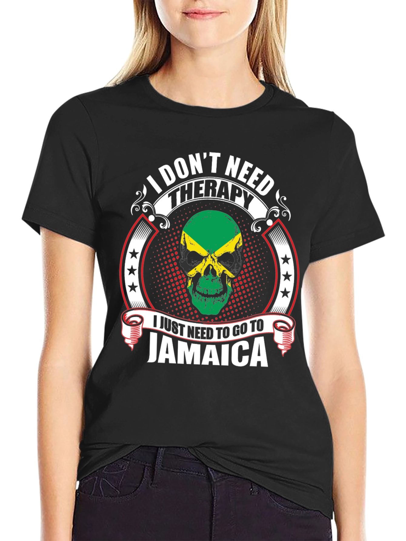 Jamaica Therapy Graphic T-Shirt - Caribbean Vacation Tee