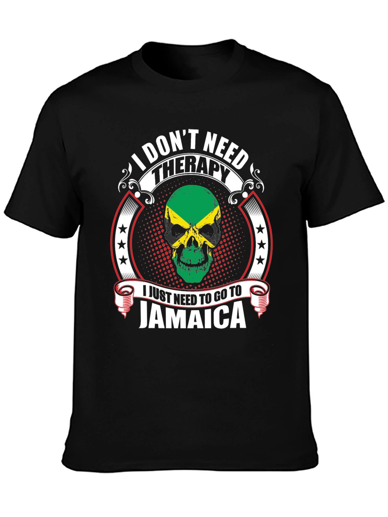Jamaica Therapy Graphic T-Shirt - Caribbean Vacation Tee