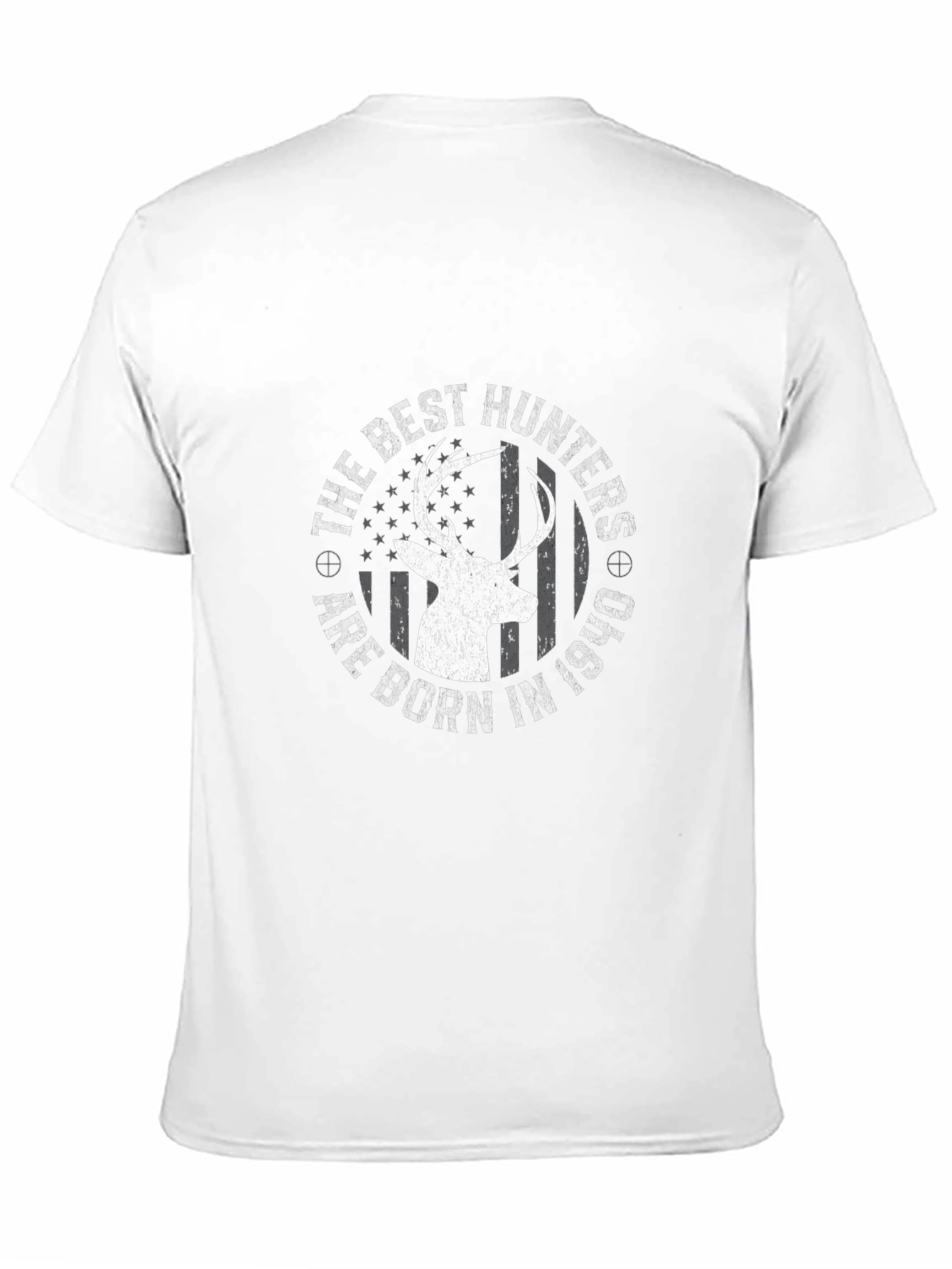 Best Hunters Born in 1940 Graphic Tee - Black Cotton