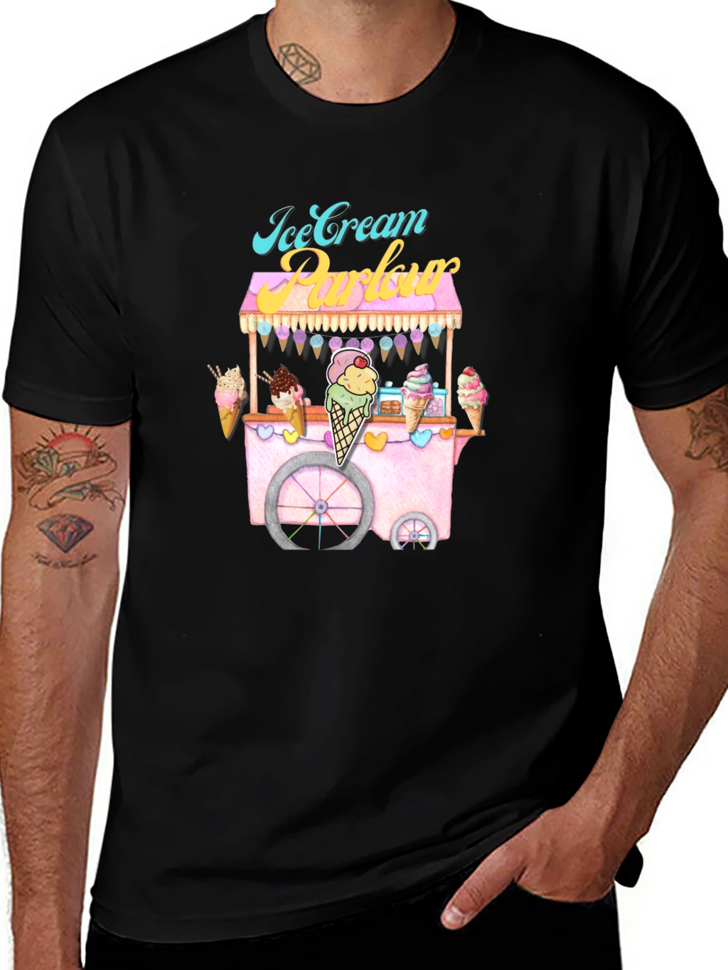 Ice Cream Parlor T-Shirt Foodie Fashion Tee