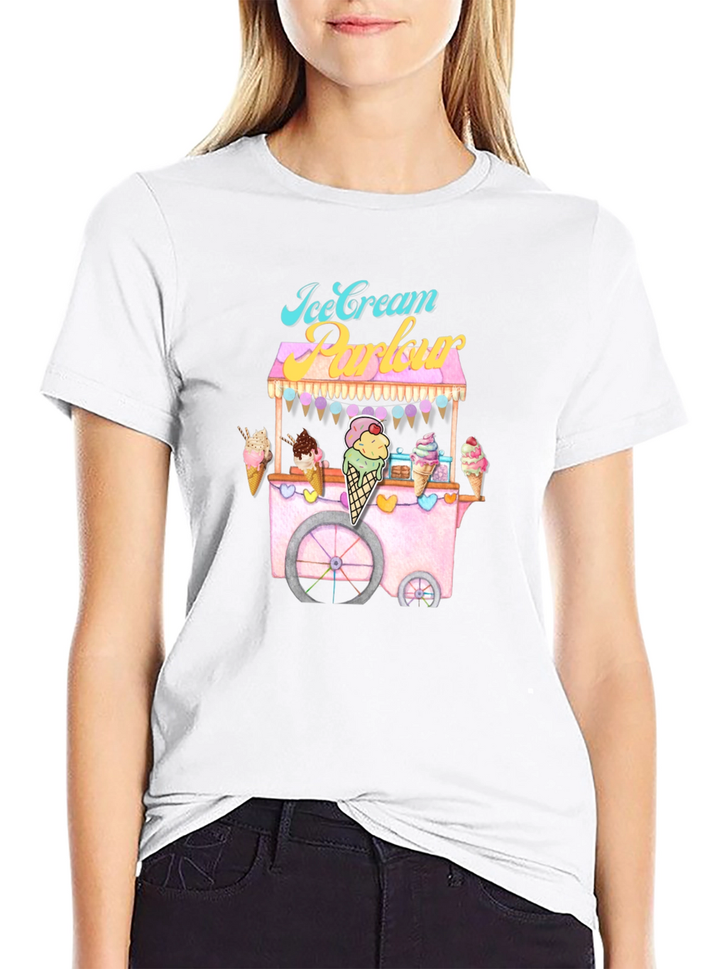 Ice Cream Parlor T-Shirt Foodie Fashion Tee