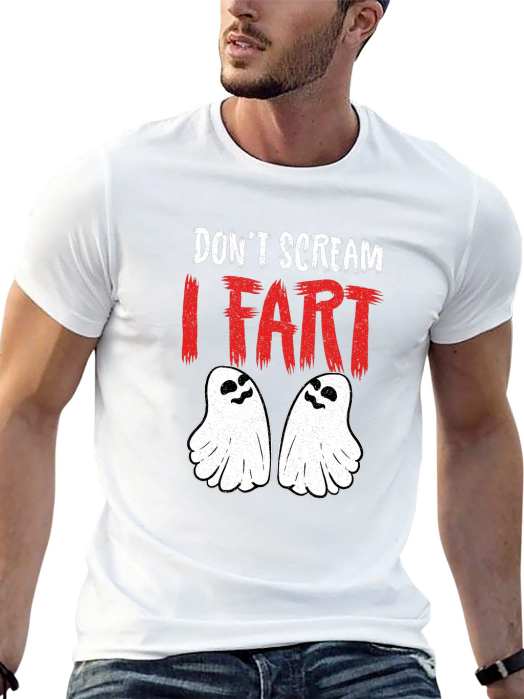 Dont Scream I Fart Halloween Graphic Tee