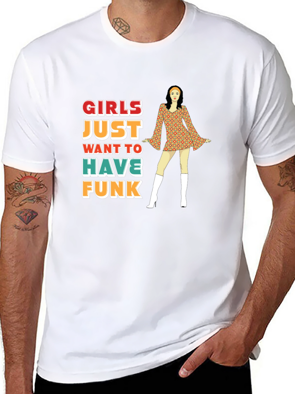 Girls Just Want to Have Funk Retro T-Shirt