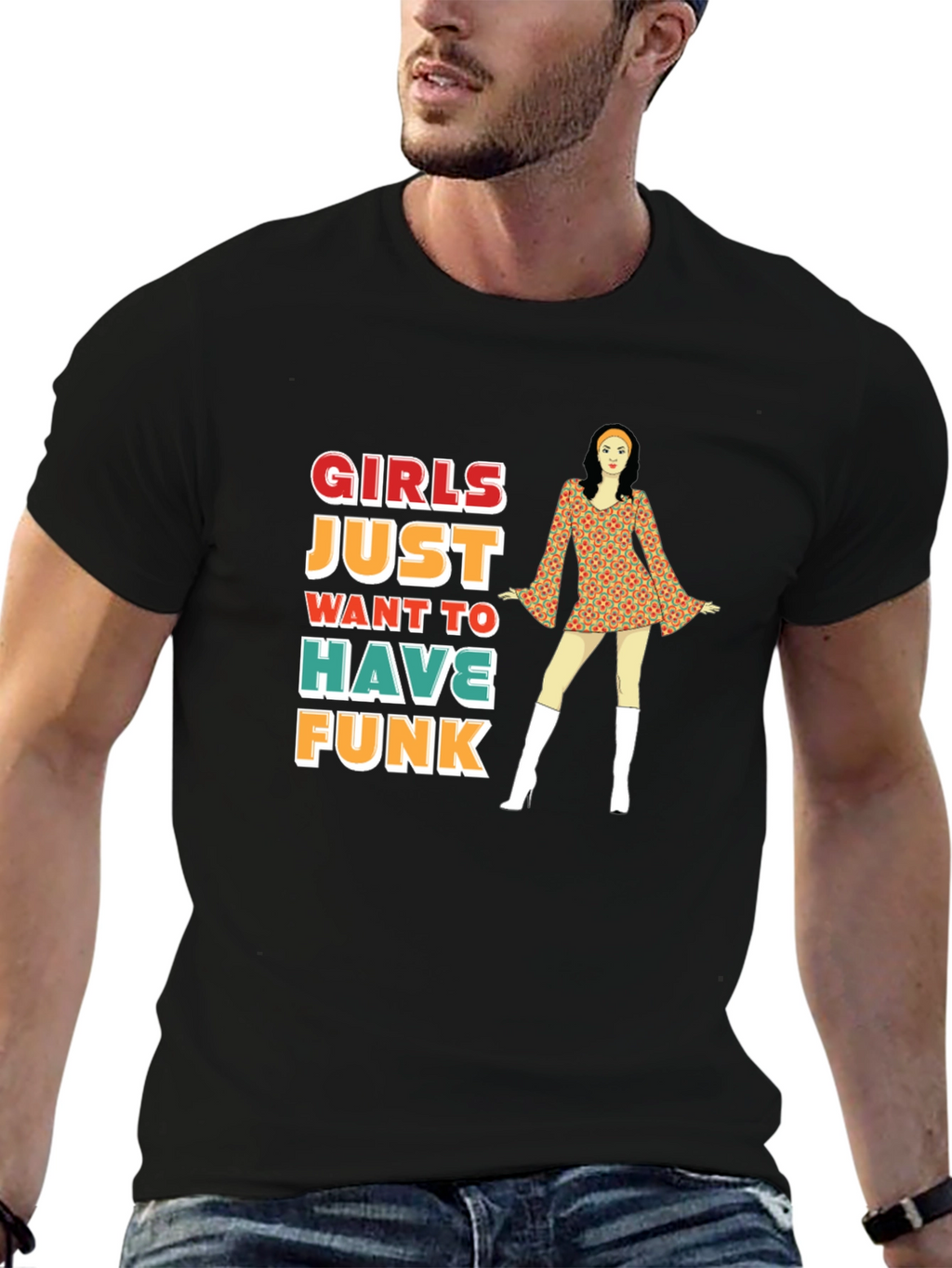 Girls Just Want to Have Funk Retro T-Shirt