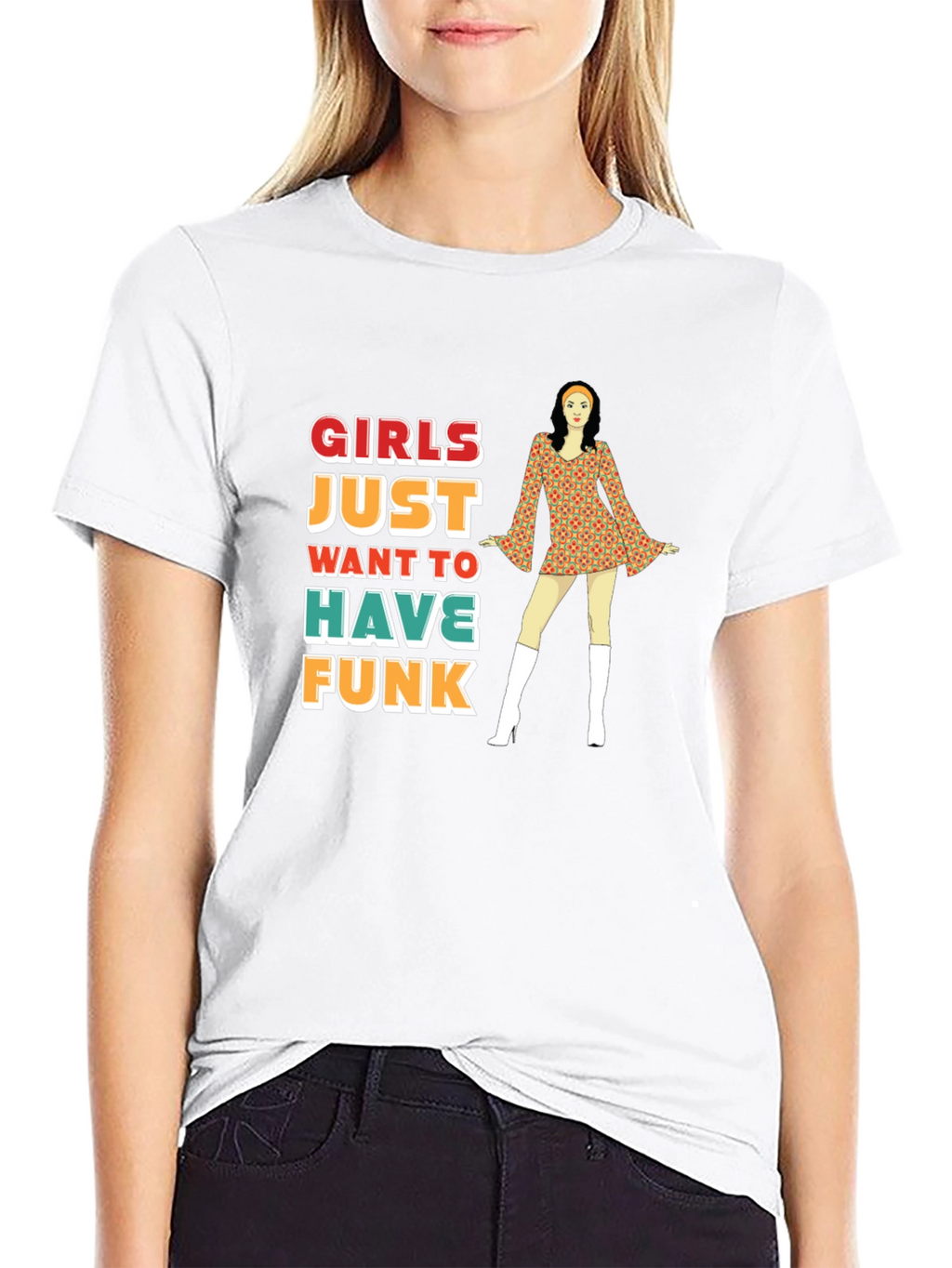 Girls Just Want to Have Funk Retro T-Shirt