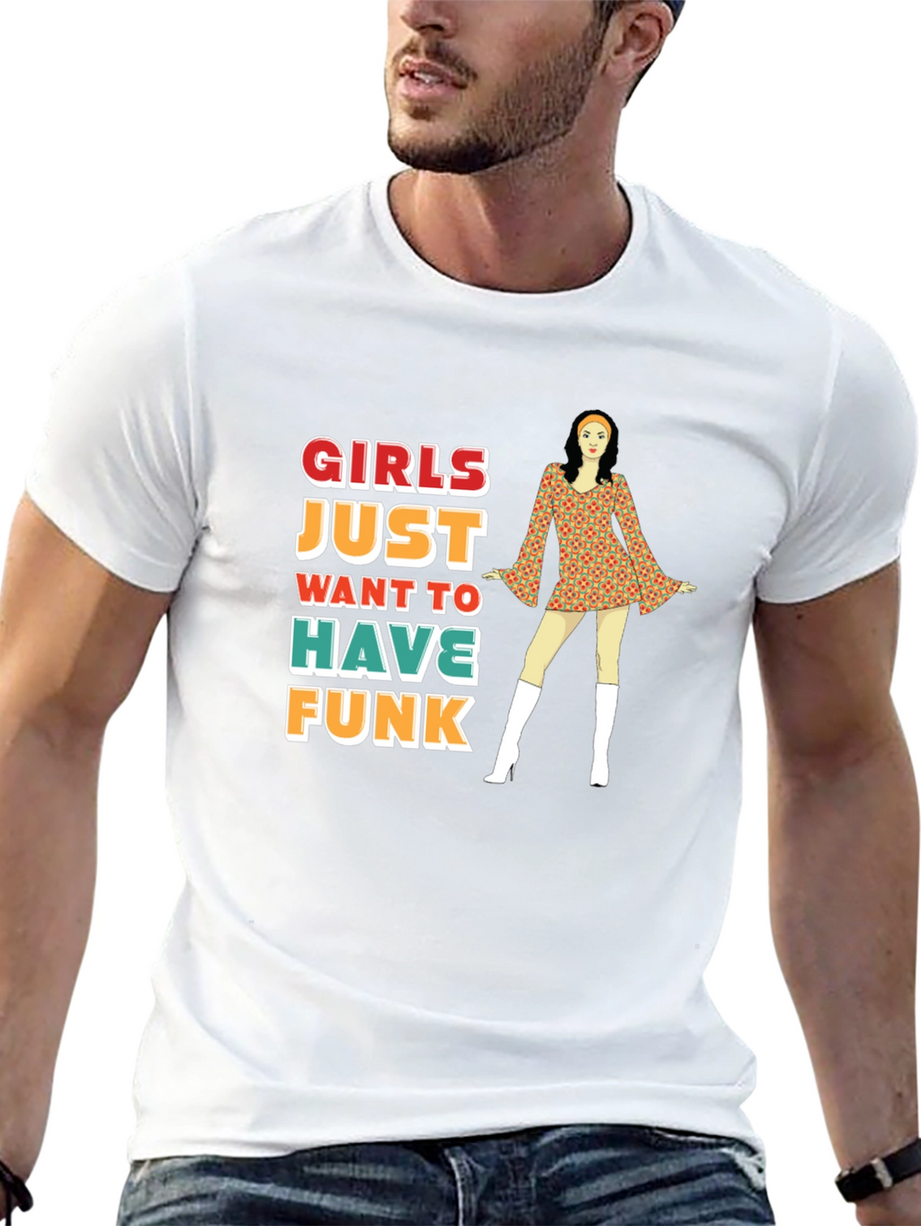 Girls Just Want to Have Funk Retro T-Shirt