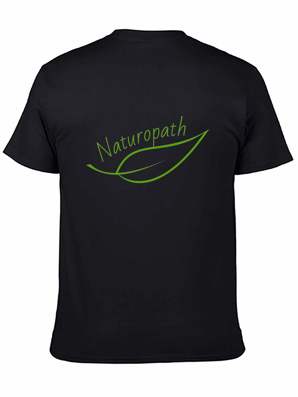 Naturopath Leaf Graphic Black T-Shirt