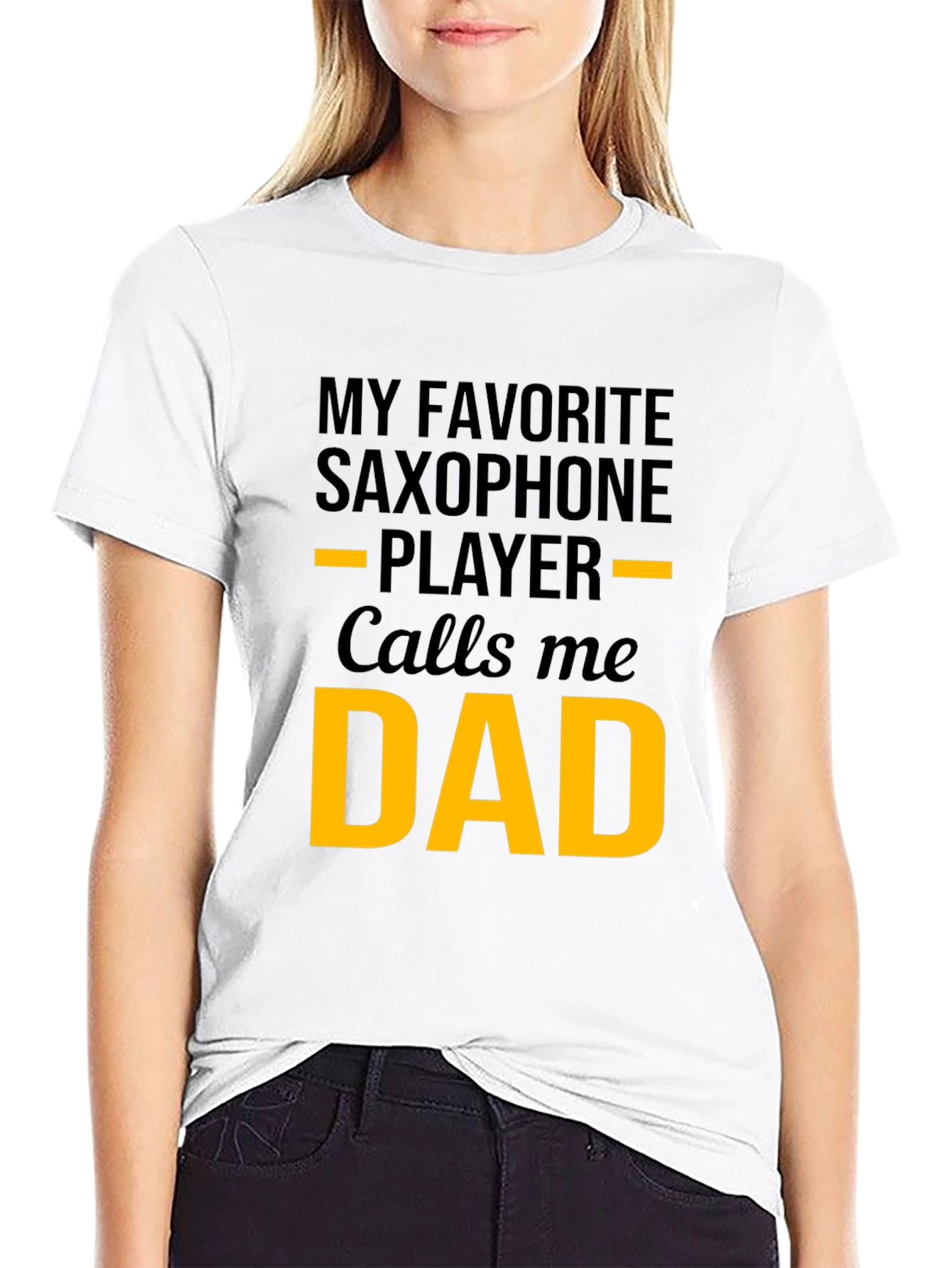 Saxophone Dad Graphic T-Shirt