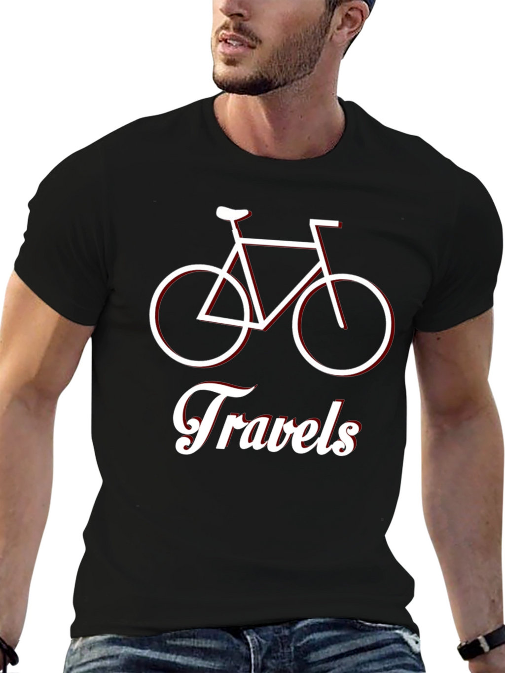 Travels Bicycle Graphic T-Shirt