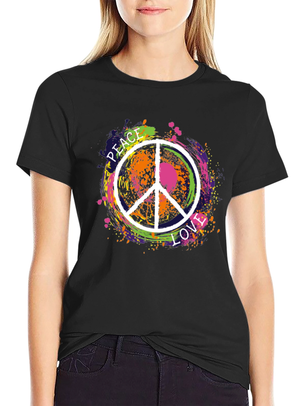 Peace & Love T-Shirt - Retro Graphic Tee