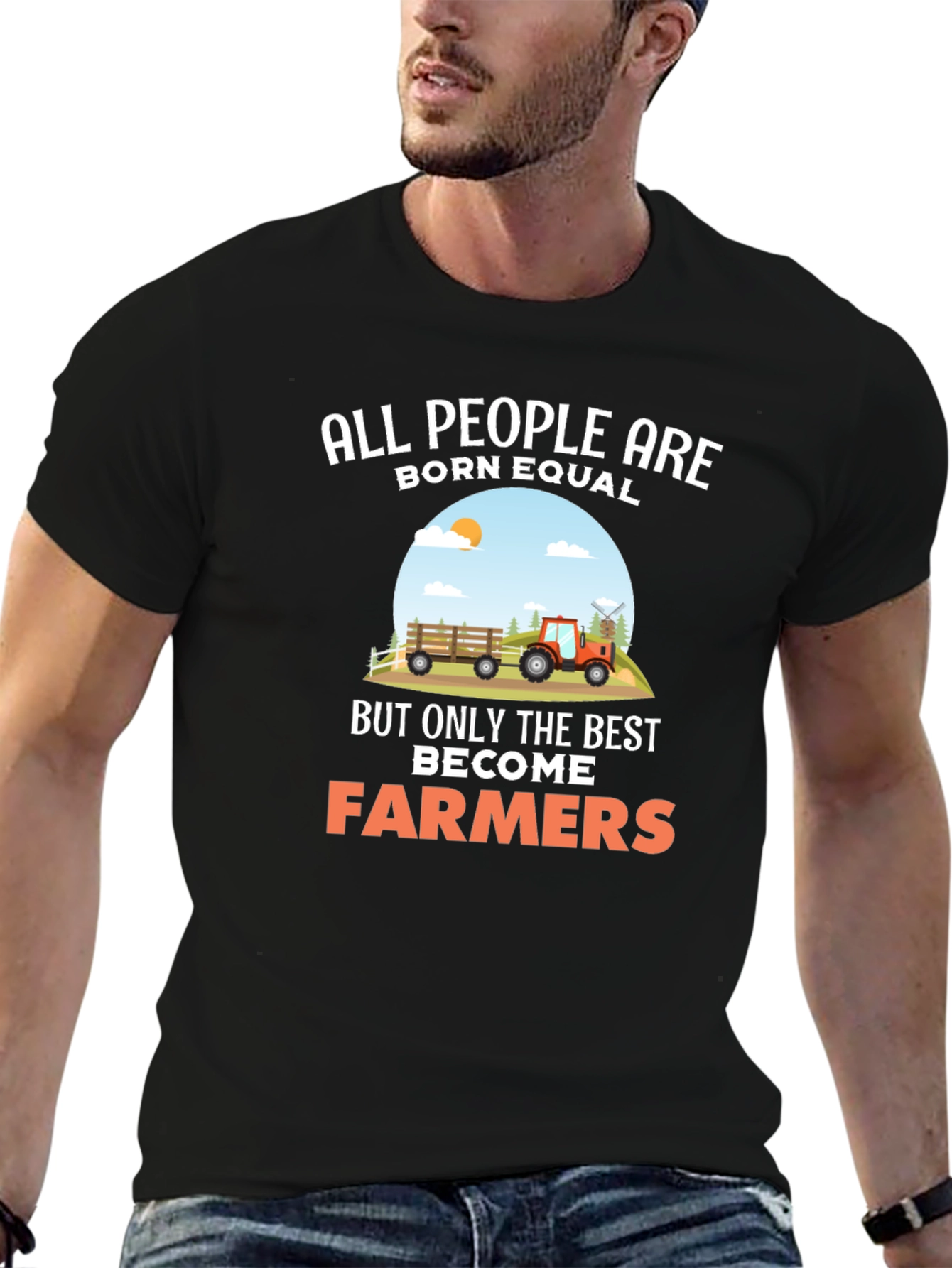 Farmer Graphic Tee: All People Are Born Equal