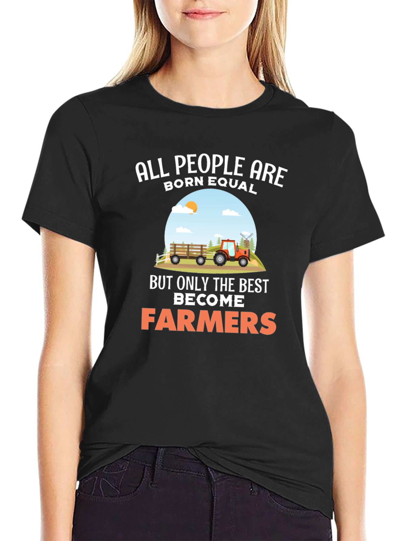 Farmer Graphic Tee: All People Are Born Equal